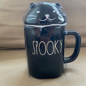 Rae Dunn Spooky Black Cat Mug